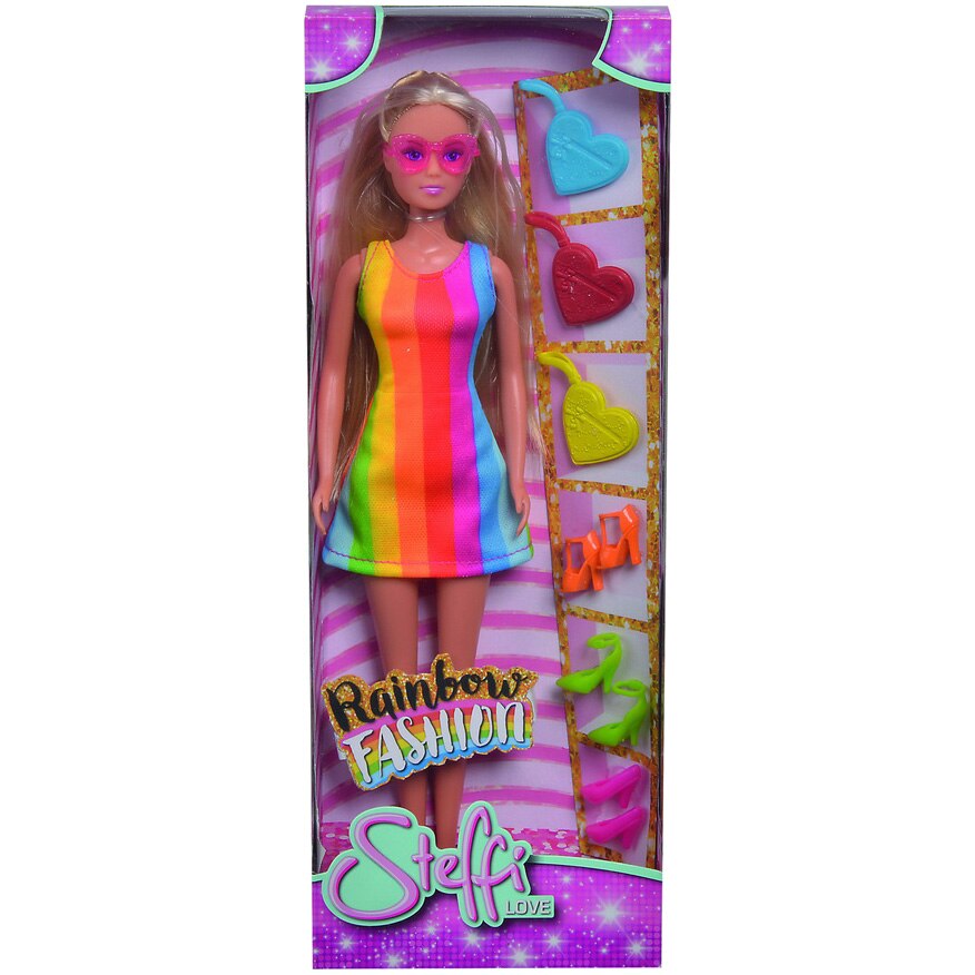 Papusa Steffi Love - Rainbow Fashion, 29 cm