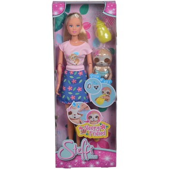 Papusa Steffi Love - Steffi cu prietenul somnoros, 29 cm Papusa Steffi Love - Steffi cu prietenul somnoros, 29 cm