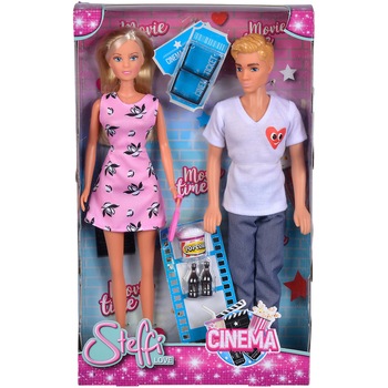 Set papusi Steffi Love - Steffi si Kevin la cinema, 29 cm Set papusi Steffi Love - Steffi si Kevin la cinema, 29 cm