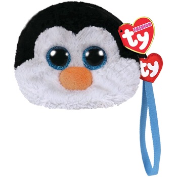 Gentuta de mana din plus TY - Pinguinul Waddles, 10 cm Gentuta de mana din plus TY - Pinguinul Waddles, 10 cm