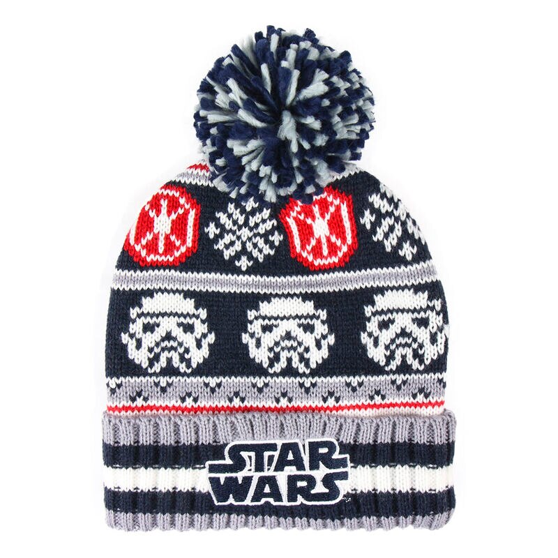 Caciula cu ciucur unisex, logo Star Wars, design multicolor