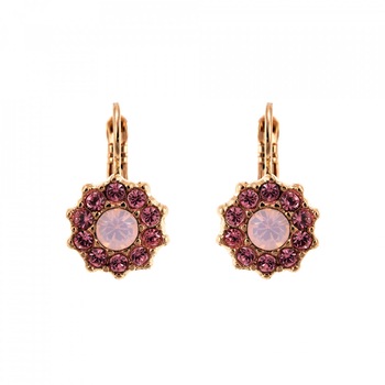 Cercei placati cu Aur roz de 24K, Cristale Swarovski, Antigua by Roxannes - Mariana Jewellery, Roz 1157-223-1RG6 Cercei placati cu Aur roz de 24K, Cristale Swarovski, Antigua by Roxannes - Mariana Jewellery, Roz 1157-223-1RG6