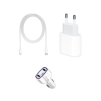 pachet incarcator fast charge apple 20w pentru iphone 1212pro12 pro max cablu de date 2m type-c-lightning  adaptor fast auto 7a imagen 59_0_
0