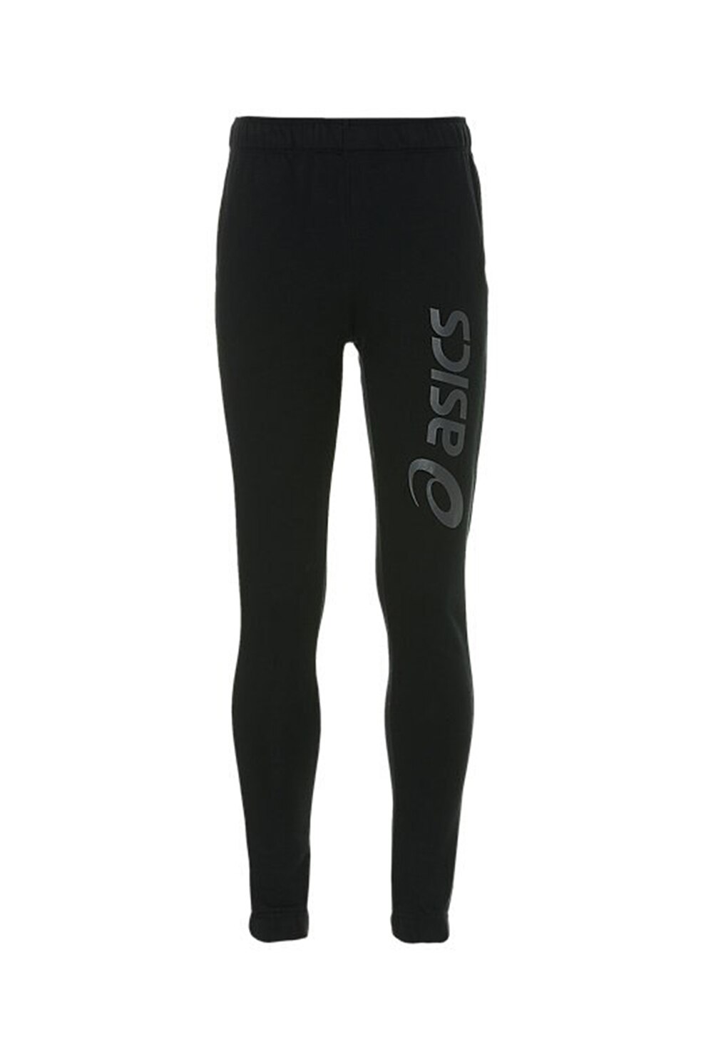 Asics, Pantaloni sport cu logo supradimensionat Big Logo, Negru/Gri inchis