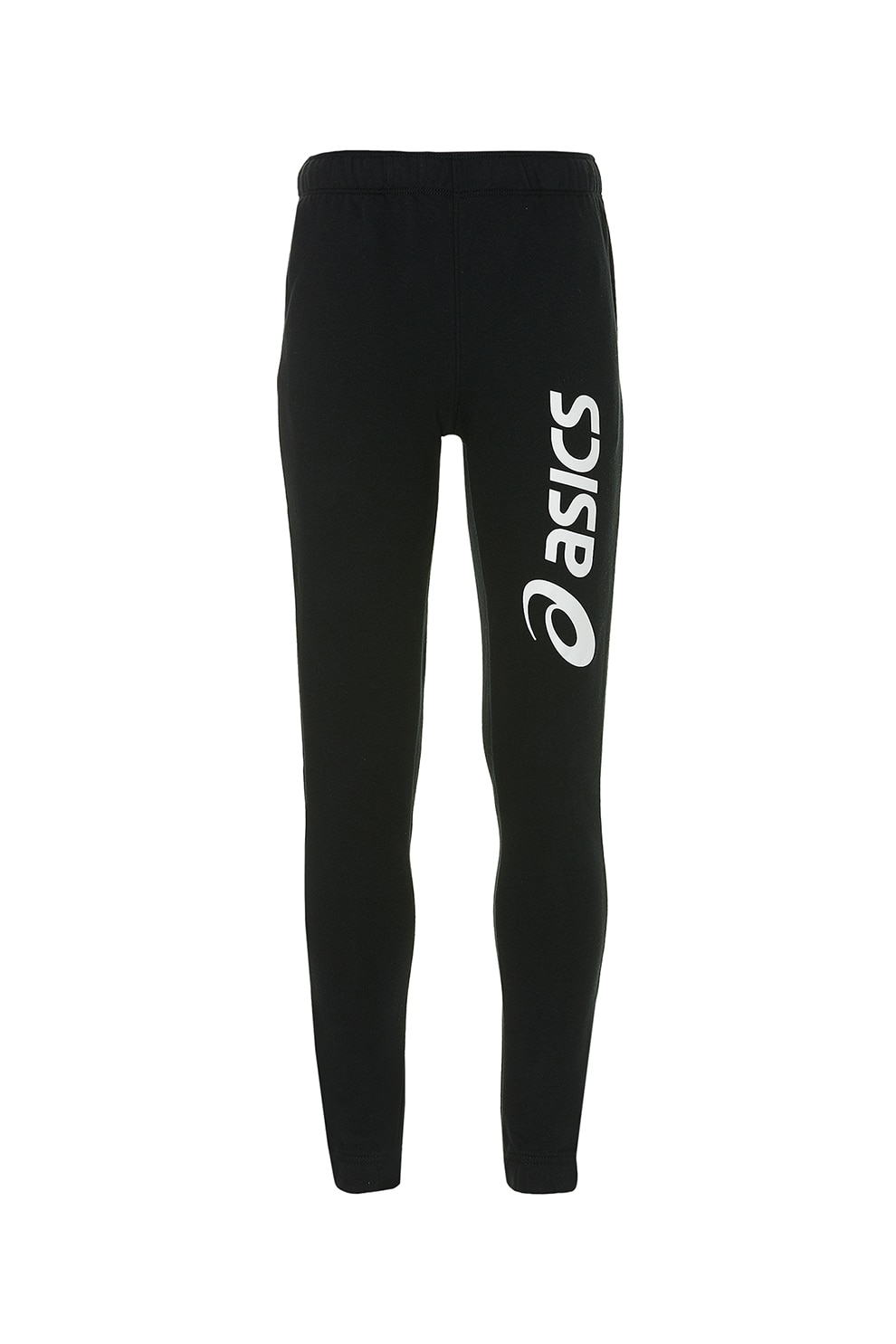 Asics, Pantaloni sport cu logo supradimensionat Big Logo, Negru/Alb