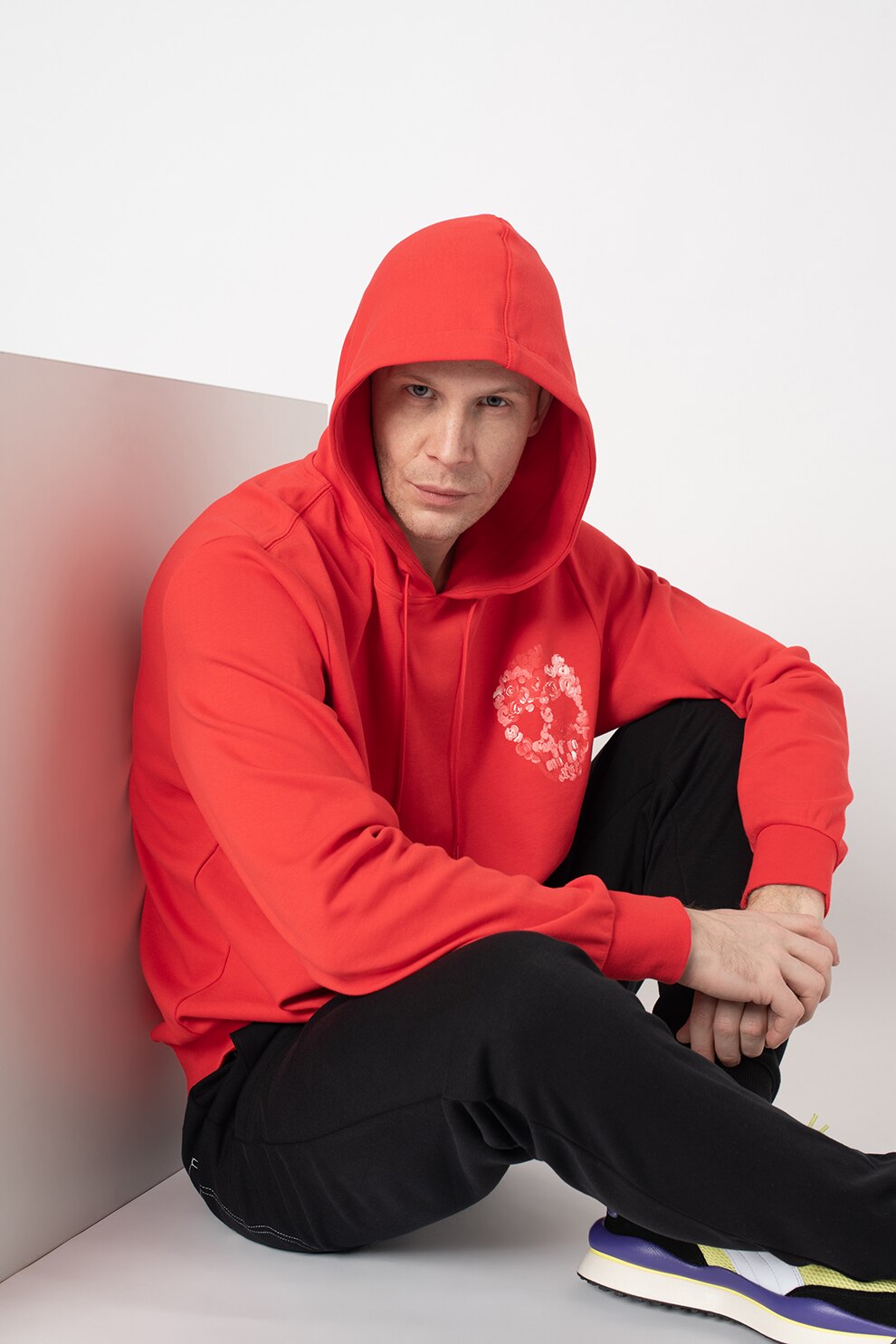 Puma, Hanorac cu buzunar kangaroo, Rosu vermilion