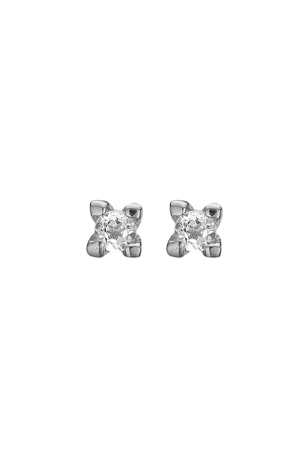 Christina Jewelry&Watches, Cercei de argint 925, cu diamante ecologice, Argintiu