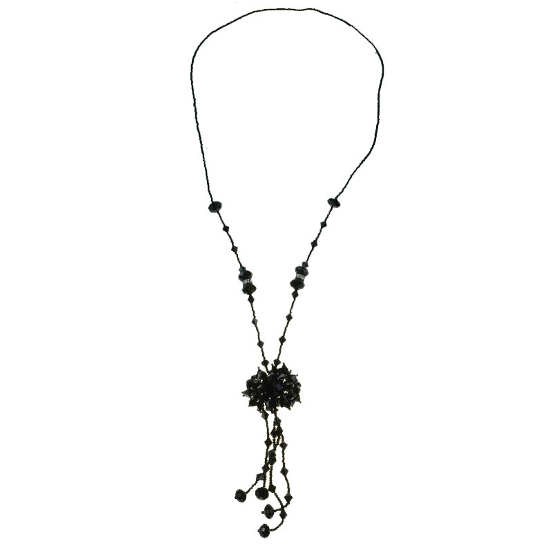 Colier din margele pentru dama Mini junior GB-16, Negru