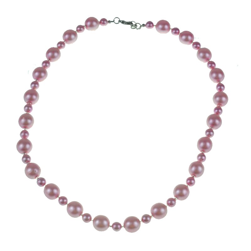 Bratara din perle artificiale pentru dama Mini Junior GB-12 , Roz