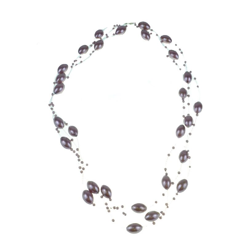 Colier din perle artificiale pentru dama Mini Junior GB-29, Roz