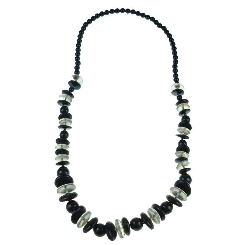 Colier din margele pentru dama Mini junior GB-26, Negru