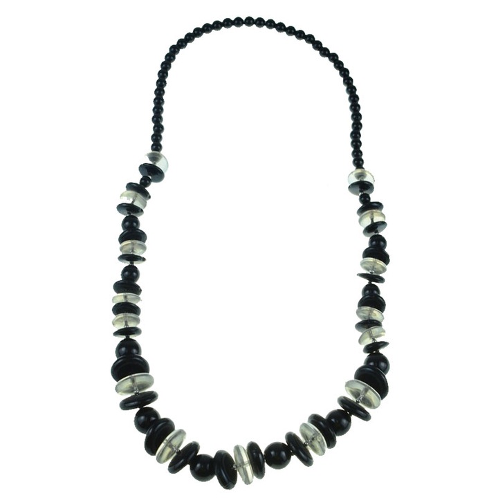 Дамско колие с мъниста Mini junior GB-26, Черно