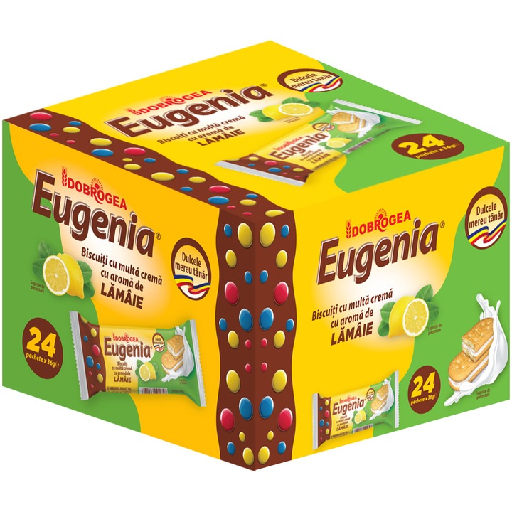 Biscuiti Eugenia cu crema lamaie 24x36g, 864g