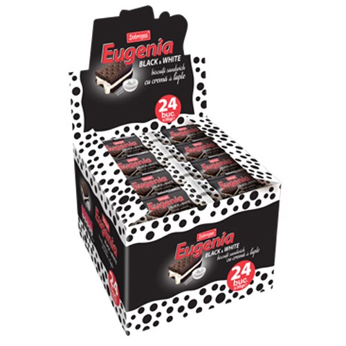 Biscuiti Eugenia Black & White 24x36g, 864g