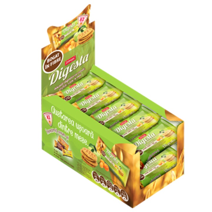 Biscuiti Digesta cu stafide, caise si mar 10x82g, 820g