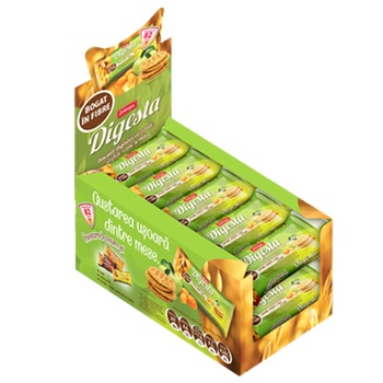 Biscuiti Digesta cu stafide, caise si mar 10x82g, 820g Biscuiti Digesta cu stafide, caise si mar 10x82g, 820g
