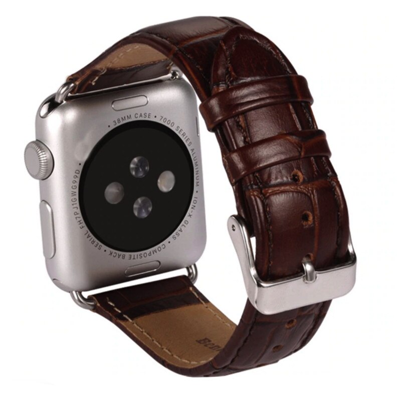 Curea din Piele Eco pentru Apple Watch 38/40 mm Brown