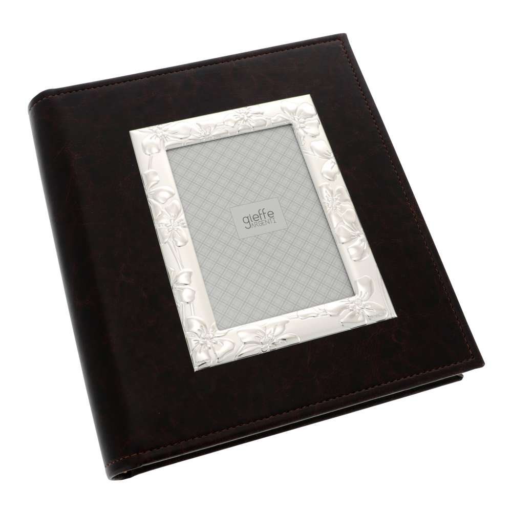 Album Foto cu Rama Silver Flowers 22 x 26 cm