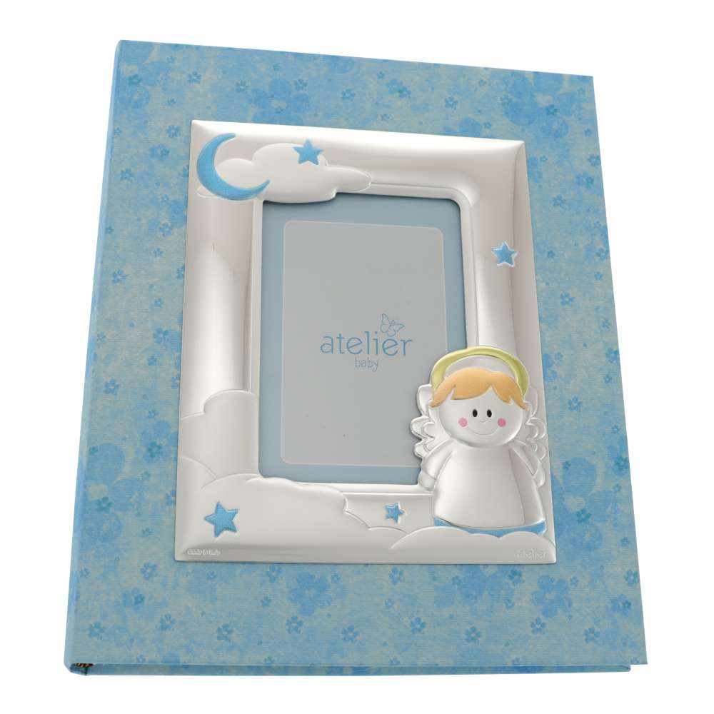 Album Foto cu Rama Albastru Deschis Baietel 21 x25 cm