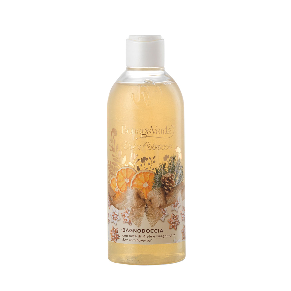 Gel de dus, hidratant, cu extract de miere si bergamota, editie limitata - Dolce Abbracio, 250 ML, Bottega Verde