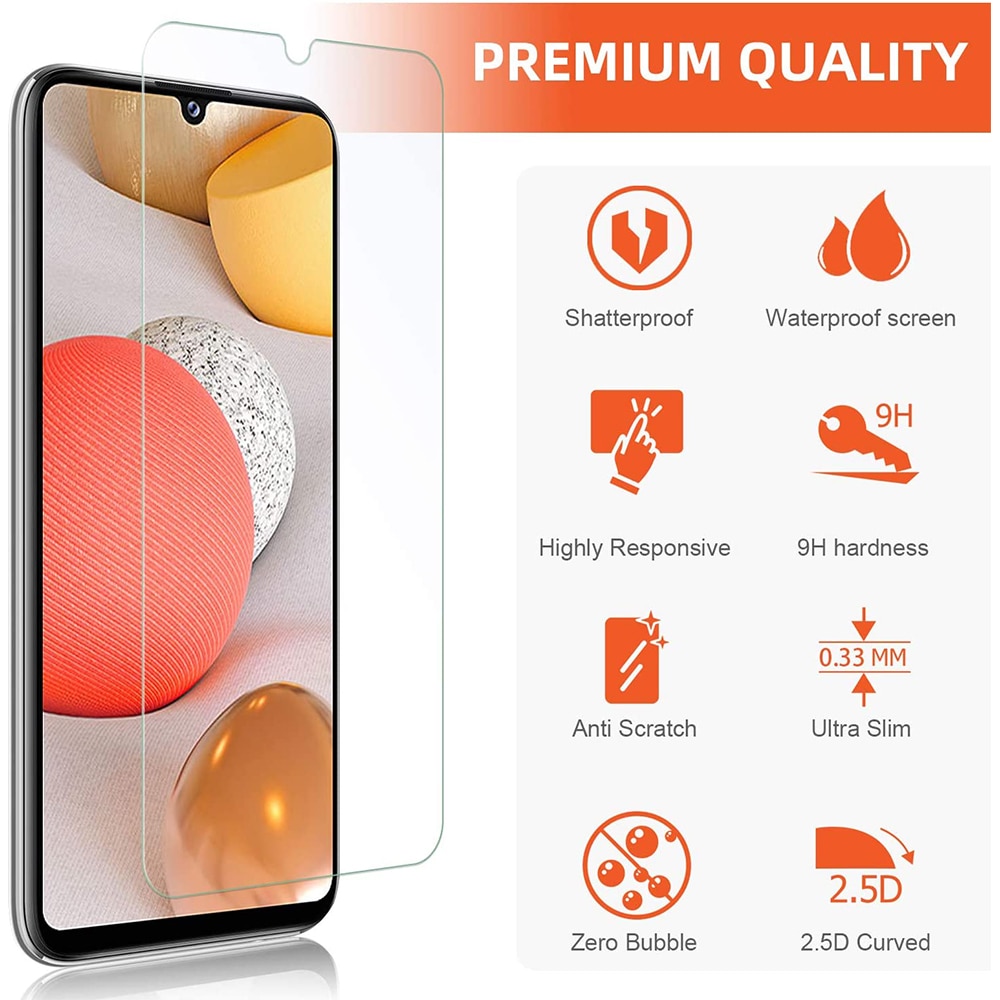 Folie din sticla securizata compatibila cu Samsung Galaxy A32 4G / A32 LTE, Lipici pe intreaga suprafata, Transparenta