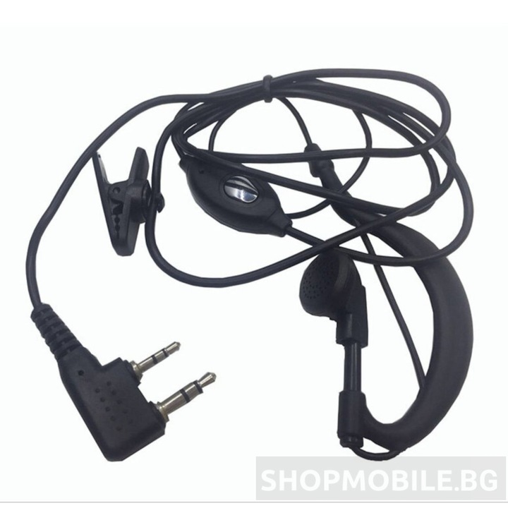 Слушалки с микрофон Baofeng, за преносими радиостанции Baofeng, Wouxun, Puxing, Kenwood