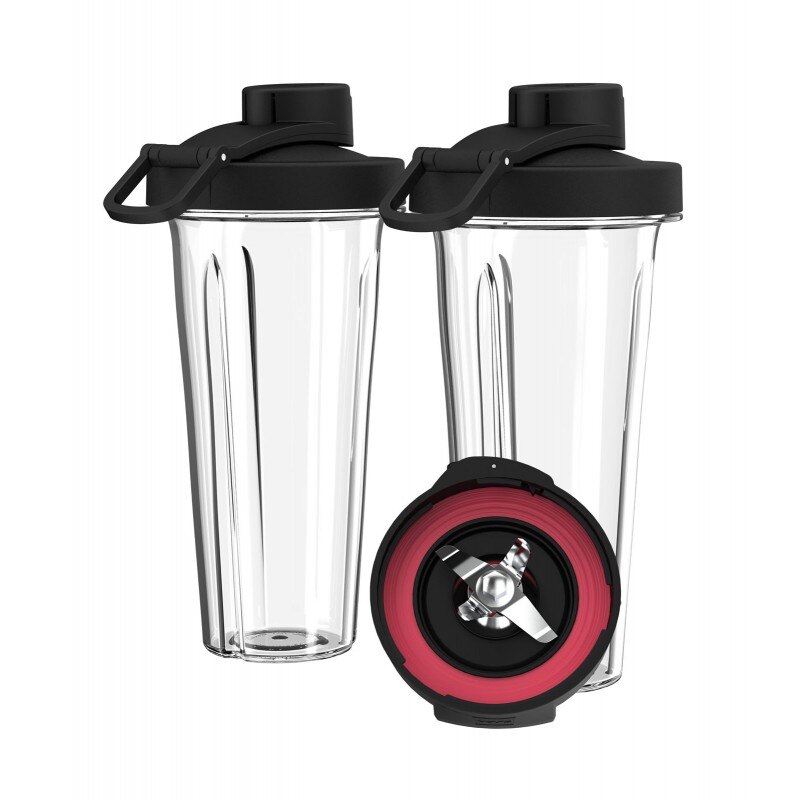 Set recipiente pentru ProBlender 880L Novis, On-The-Go Starter Kit, 2 piese, calitate inalta, capacitate 2 x 600 ml, tritan, adaptor si lame incluse, tehnologie SmartAdapt