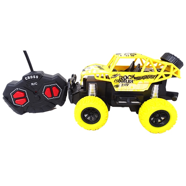 Masina cu telecomanda Salamandra Kids®, Suspensii 2WD, Off Road King Climbing, Scara 1:30, 2.4GHz, Galben