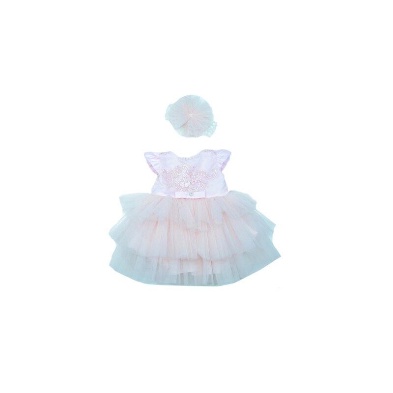 Set 2 piese pentru fete Mini Junior REF-001, Roz, 1-3 luni