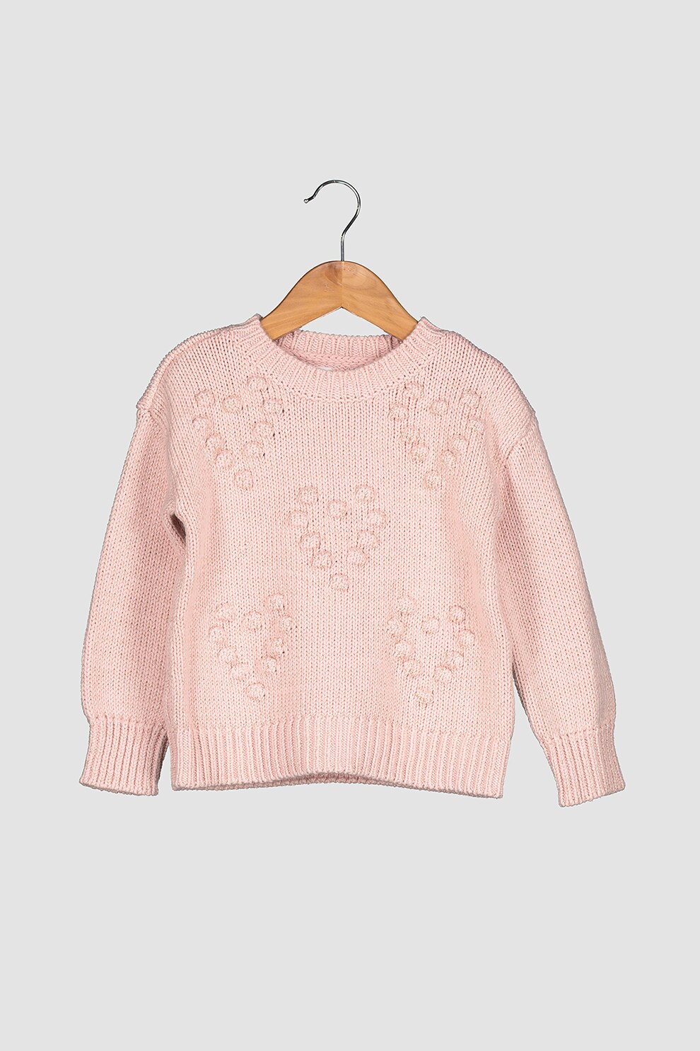 GAP, Pulover cu model in relief, Roz pastel