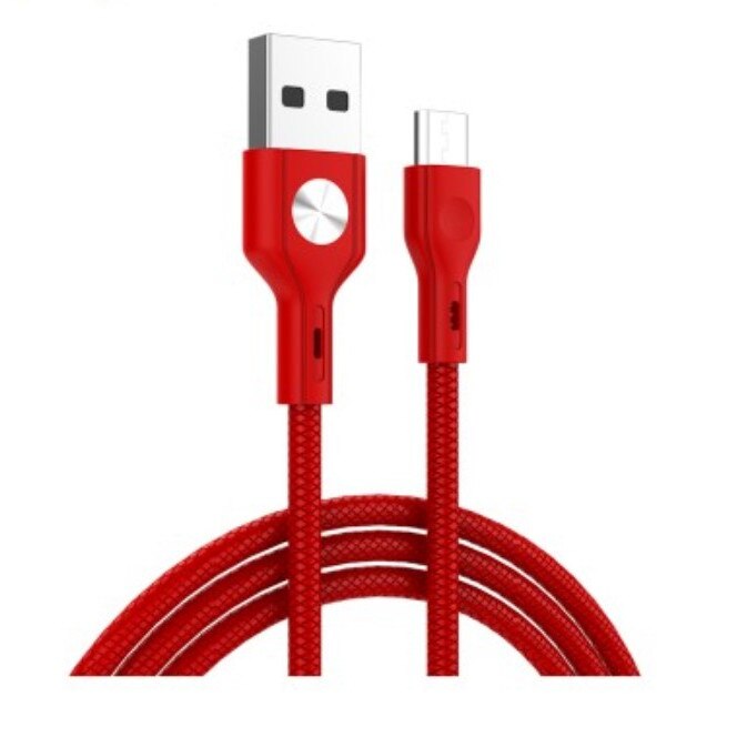 Cablu USB Golf flying fish, fast cable 3A, Rosu