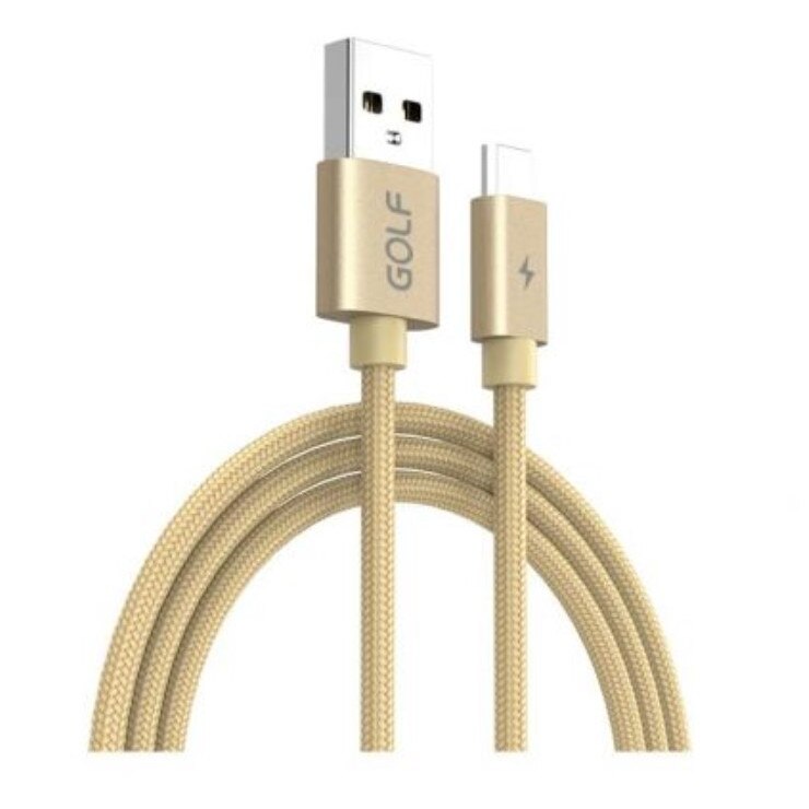 Cablu USB Golf data sync quick charge Auriu