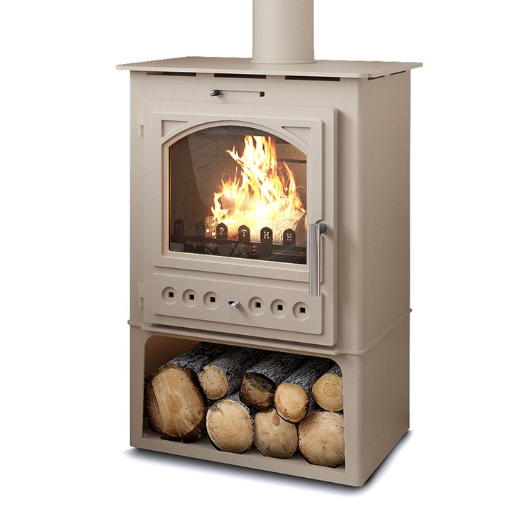 Semineu ECO Martina Plus, 6kW, Alb fildes, Clasa energetica A