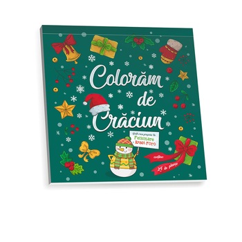 Carte de colorat Coloram de Craciun - 24 planse usor de desprins din carte - + 2 ani Carte de colorat Coloram de Craciun - 24 planse usor de desprins din carte - + 2 ani
