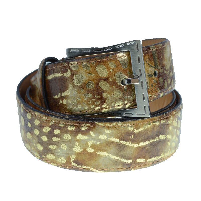 Curea din piele 105 cm pentru dama Mini Junior PPP-42, Maro