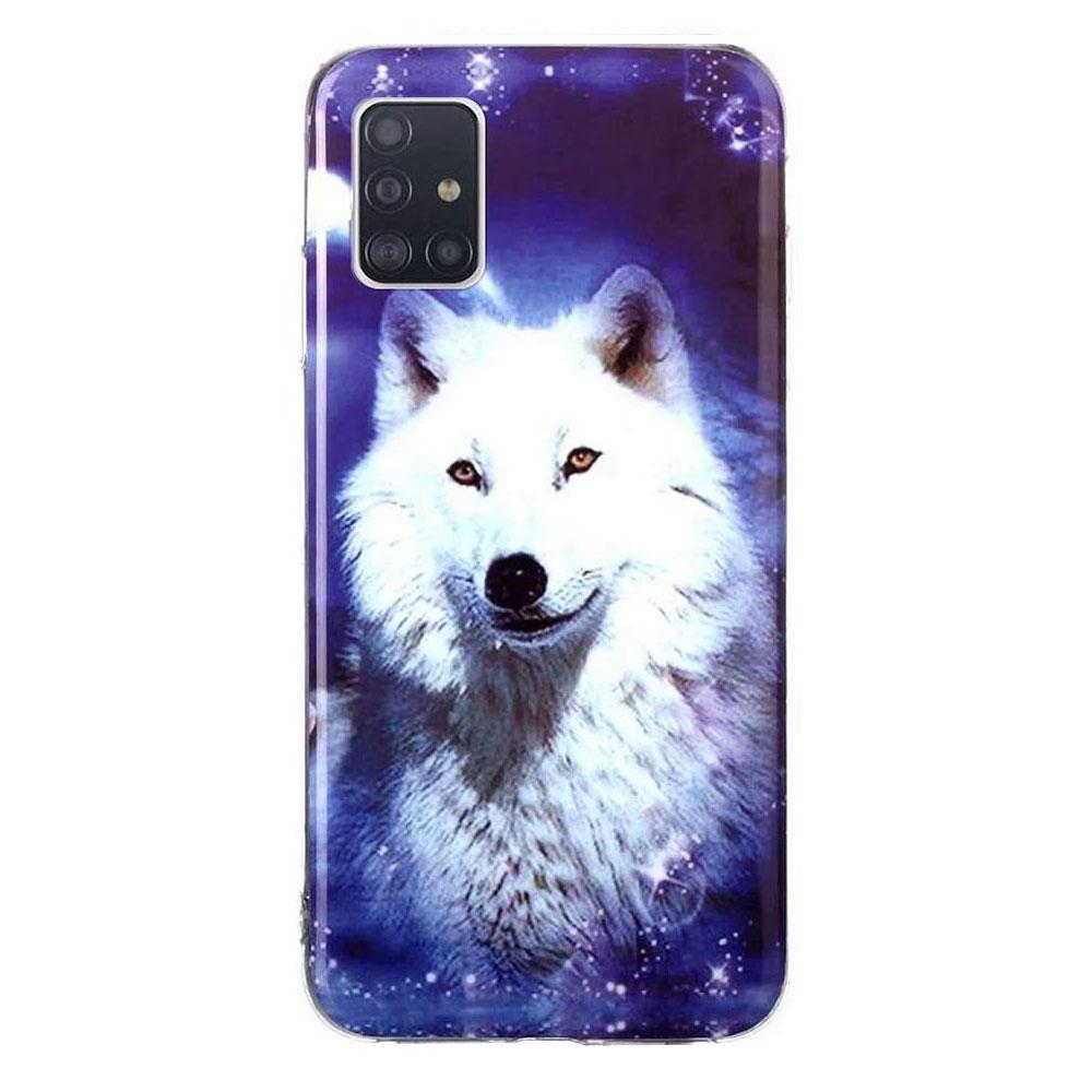 Husa silicon Samsung Galaxy A51 model White Wolf, Silicon, TPU Viceversa Multicolor