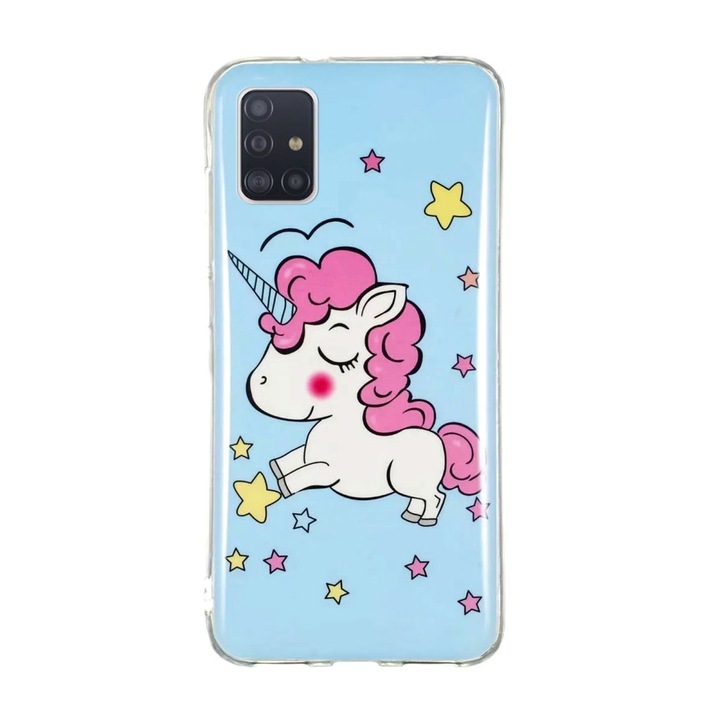 Husa silicon compatibil cu SAMSUNG Galaxy A51 model Baby Unicorn, Silicon, TPU Viceversa Multicolor