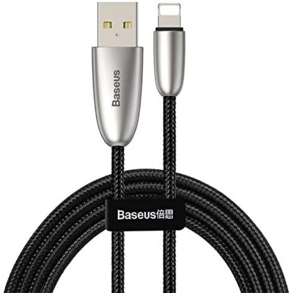 Cablu de date/incarcare Baseus, Torch Series Lightning 2M, 1.5 A, Negru
