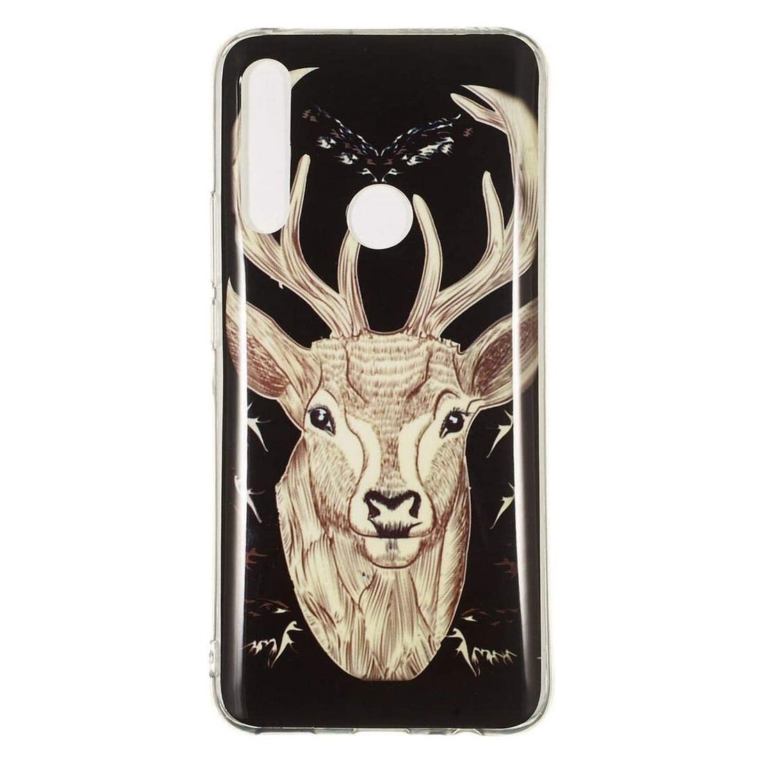 Husa silicon Huawei P40 Lite E Fosforescenta model Deer, Silicon, TPU Viceversa Multicolor