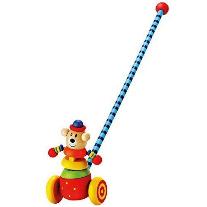 Играчка за бутане Bino - Плюшено мече