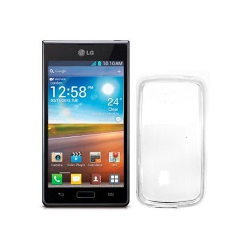 Carcasa Celly TPU, LG Optimus L7 P700, Transparenta
