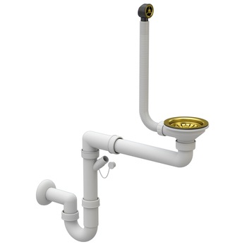 Sifon scurgere pentru chiuveta bucatarie din granit, culoare auriu gold Sifon scurgere pentru chiuveta bucatarie din granit, culoare auriu gold