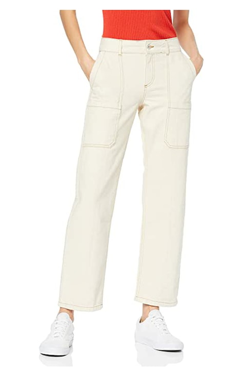 Дамски дънки Find AZ13749-2655635, Тип Straight, Екрю, W38 L32