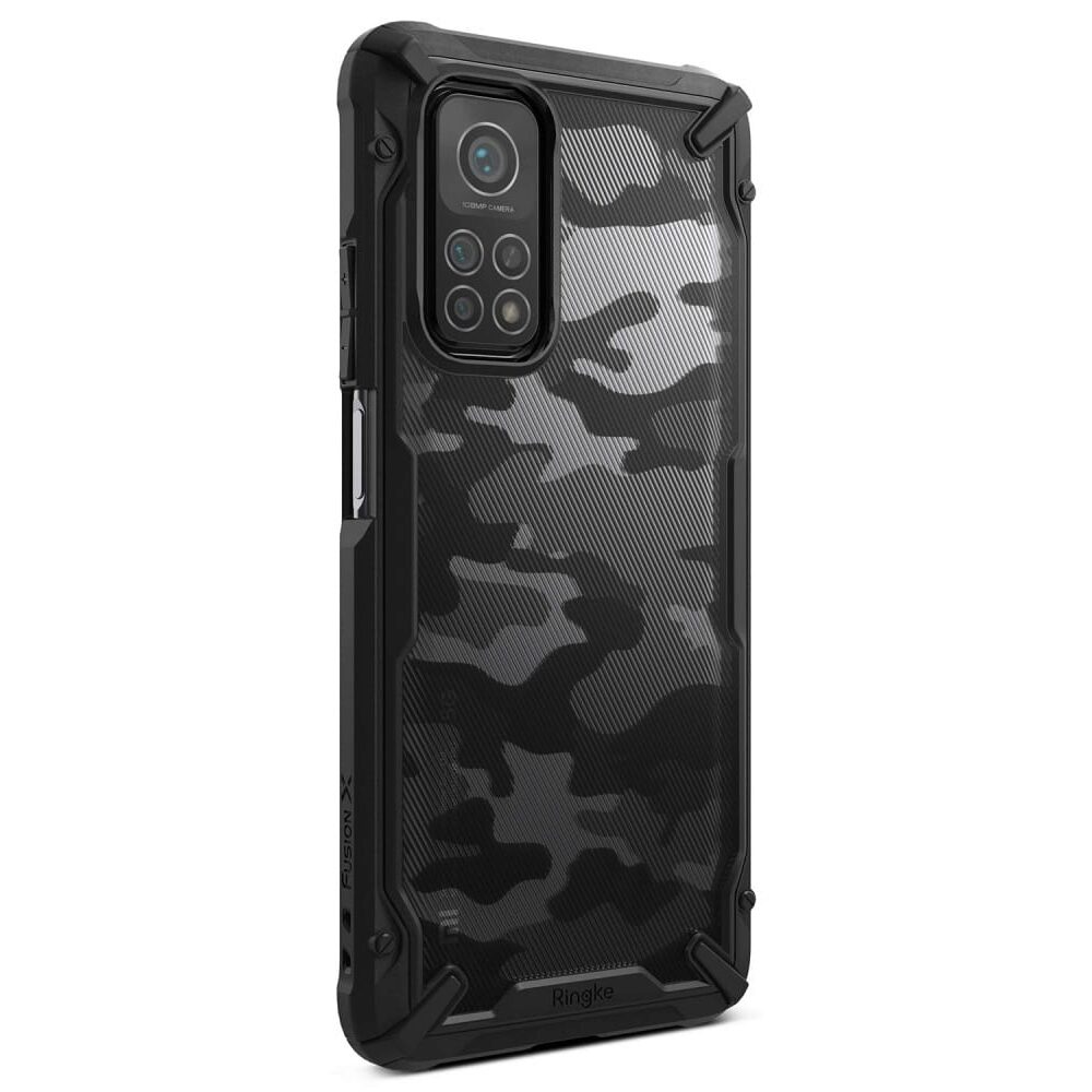 Husa Antisoc Ringke Fusion X pentru Xiaomi Mi 10T / Mi 10T Pro, Negru