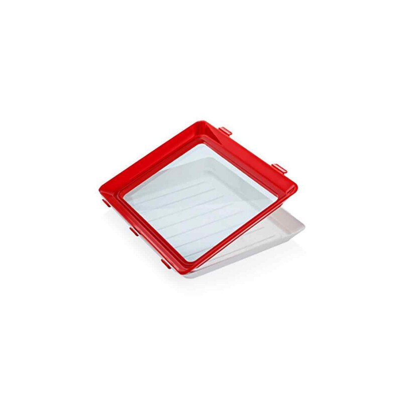 Tava Smart pentru pastrarea alimentelor, Rosu, 30x20cm