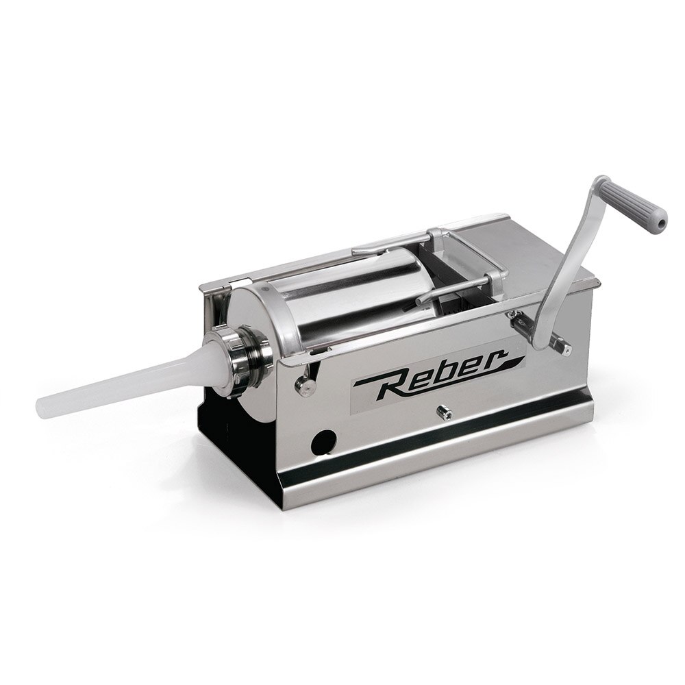 Masina de umplut carnati manuala Reber 8966 N, 3 kg, 2 viteze, integral inox
