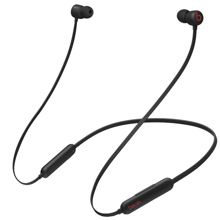Casti Audio In Ear Beats Flex, Wireless, Bluetooth, Microfon, Autonomie 12 ore, Black