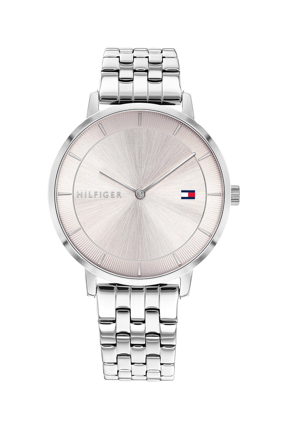 Tommy Hilfiger, Ceas quartz din otel inoxidabil, Argintiu