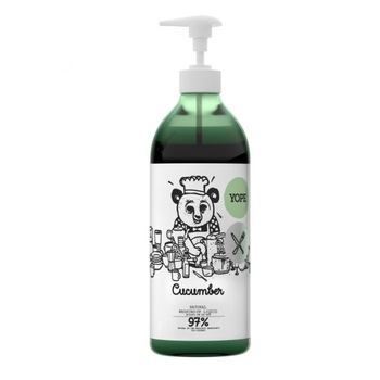 Solutie naturala pentru spalat vase, cu miros de castravete, Yope, 750 ml Solutie naturala pentru spalat vase, cu miros de castravete, Yope, 750 ml