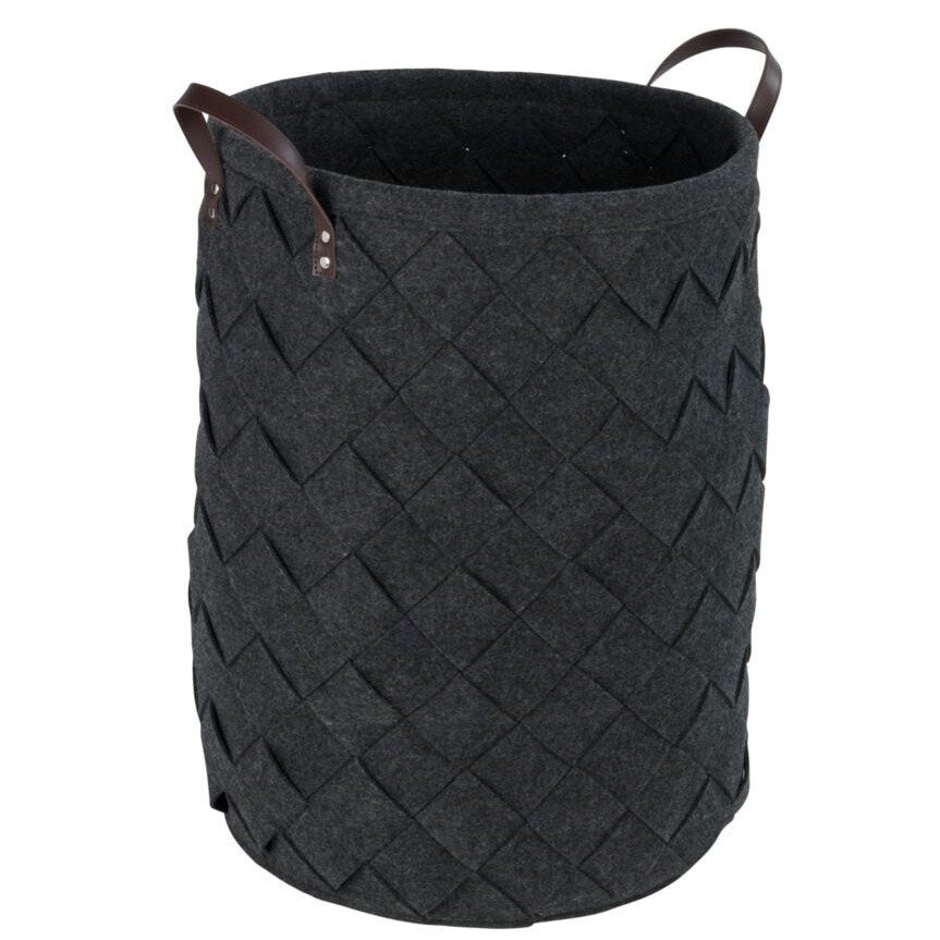 Cos rotund pentru rufe TROVO, antracit, WENKO